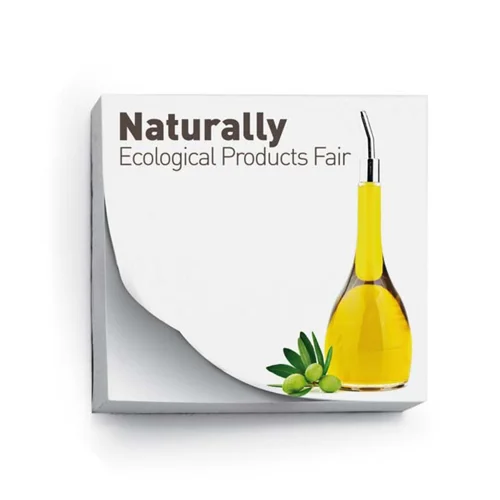 Blocco di foglietti adesivi bianchi personalizzati in formato quadrato