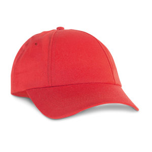 Cappellino con visiera in poliestere 160gr a 6 pannelli con fori aerazione e chiusura a velcro