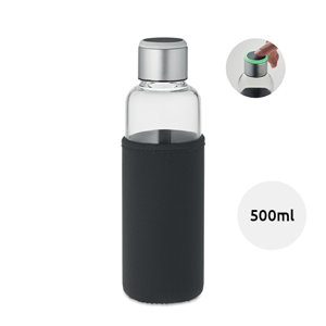 Borraccia in vetro borosilicato con luce di promemoria di idratazione 500ml