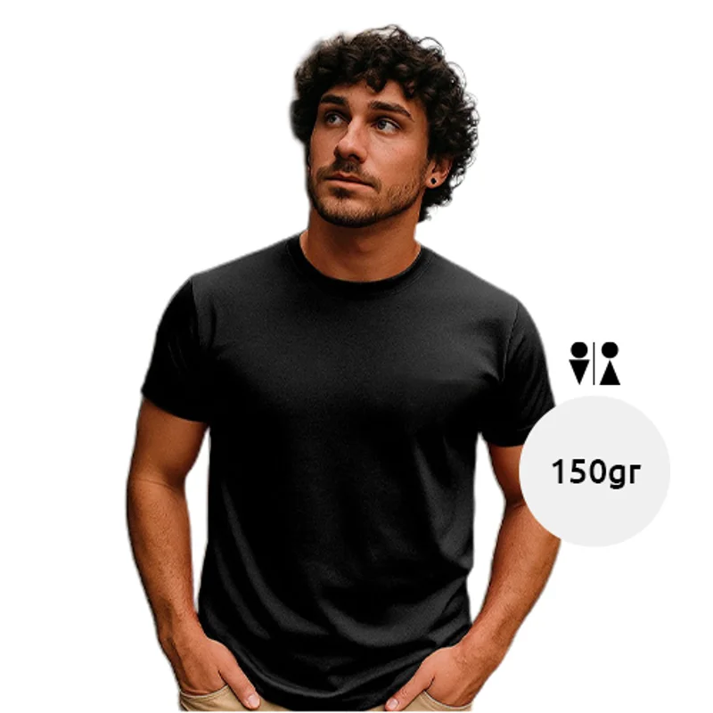T-shirt unisex marchio Roly 100% cotone a maniche corte e a girocollo da 150gr