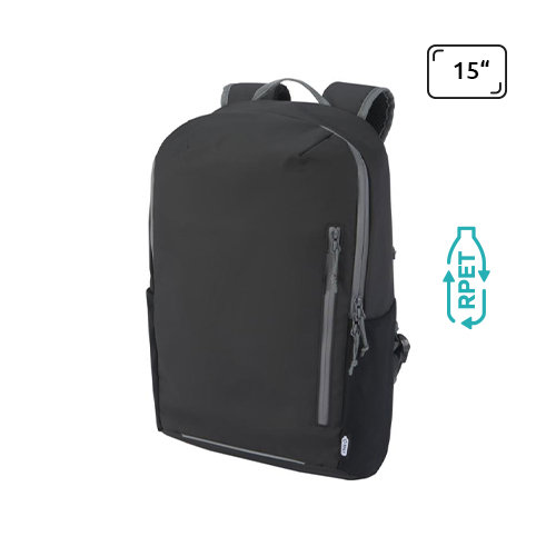 Zaino impermeabile porta PC da 15" in materiale riciclato certificato 21L