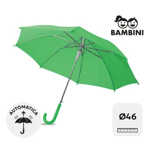 Ombrello per bambini automatico 18" con manico a uncino in ABS