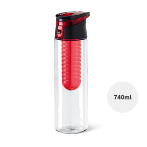 Borraccia sportiva da 740 ml con infusore e tappo a beccucio con scatola