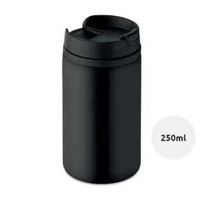 Bicchiere da viaggio in acciaio inossidabile a doppio strato con chiusura ermetica antigoccia 250ml