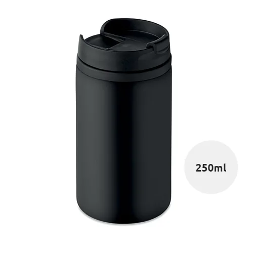 Bicchiere da viaggio in acciaio inossidabile a doppio strato con chiusura ermetica antigoccia 250ml