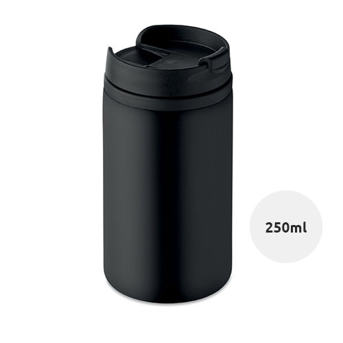 Bicchiere da viaggio in acciaio inossidabile a doppio strato con chiusura ermetica antigoccia 250ml