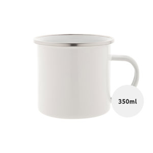 Tazza vintage in metallo smaltato ideale per sublimazione 350ml