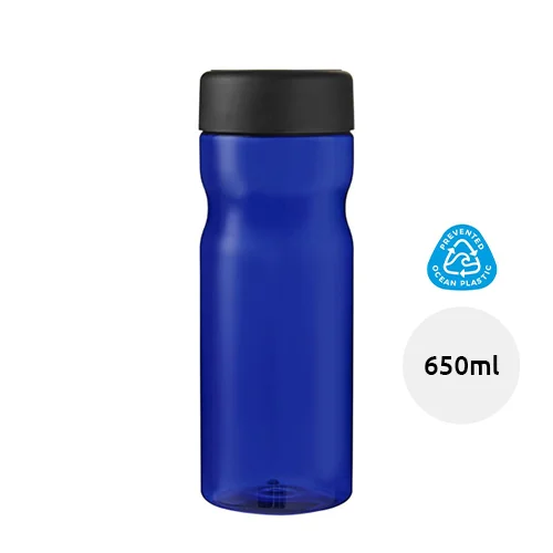 Borraccia da 650 ml realizzata in plastica riciclata con tappo a vite