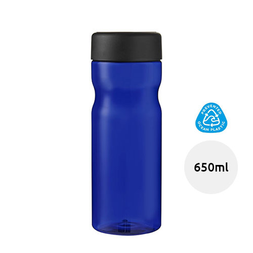 Borraccia da 650 ml realizzata in plastica riciclata con tappo a vite