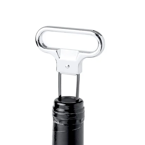 Cavatappi a lame realizzato in resistente acciaio inox con custodia