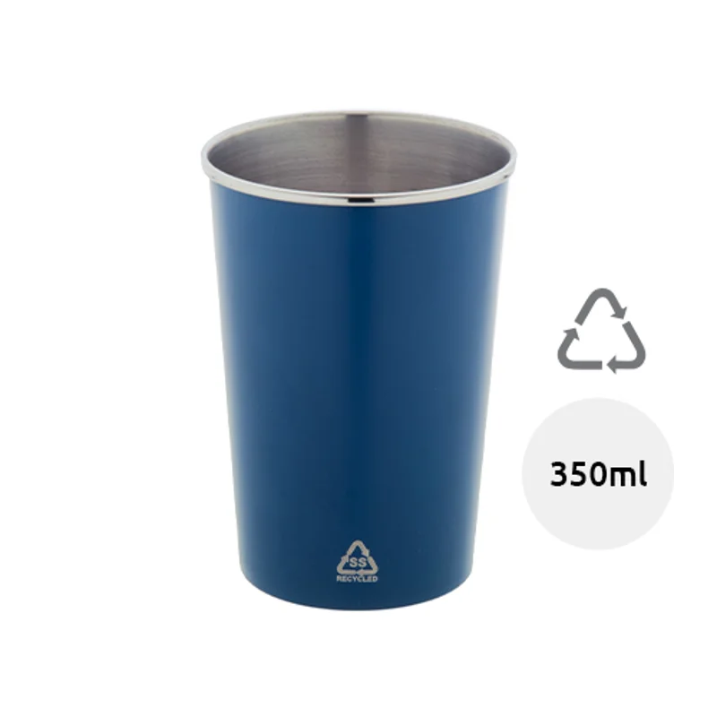 Bicchiere in acciaio riciclato da 350ml