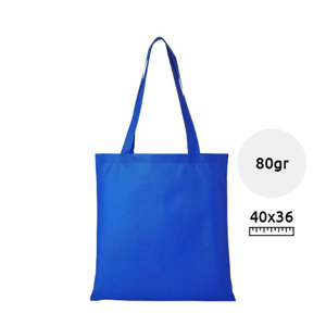 Shopper in TNT con manici lunghi in diverse colorazioni da 80gr 36x40cm