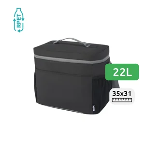 Borsa termica impermeabile per 20 lattine in RPET riciclato certificato 22L 35x20.5x31cm