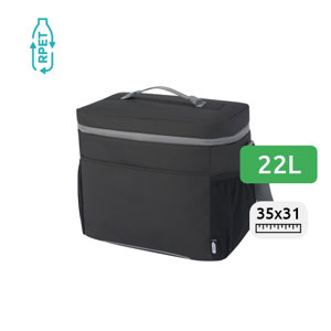Borsa termica impermeabile per 20 lattine in RPET riciclato certificato 22L 35x20.5x31cm