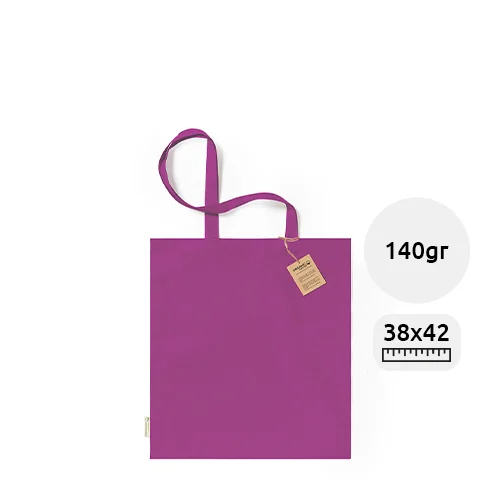 Shopper in cotone biologico disponibile in vari colori da 140gr 38x42cm
