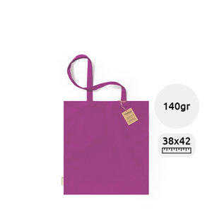 Shopper in cotone biologico disponibile in vari colori da 140gr 38x42cm