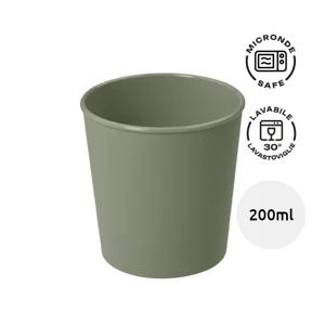 Bicchiere riutilizzabile in plastica riciclata da 200ml
