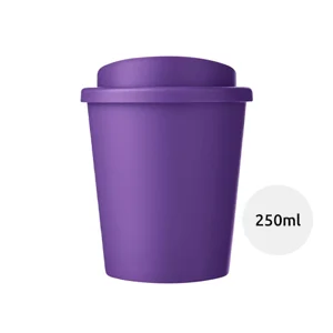 Bicchiere termico Espresso color a doppia parete con coperchio a vite da 250ml