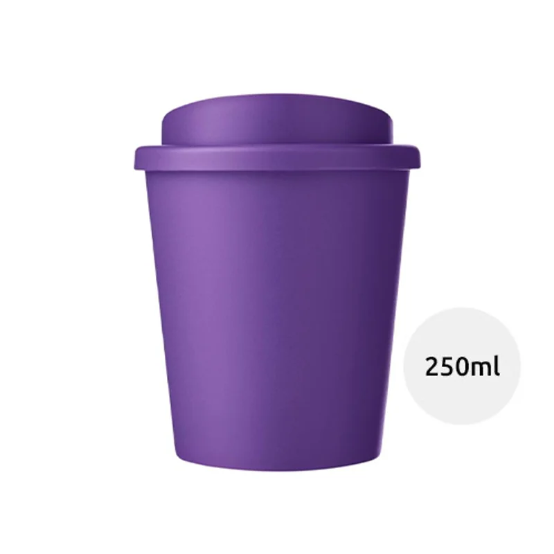 Bicchiere termico Espresso color a doppia parete con coperchio a vite da 250ml