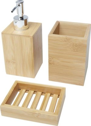 Set da bagno da 3 pezzi in bambù