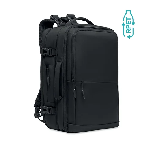 Zaino da viaggio in poliestere 600D RPET con diversi scomparti 33X18X48CM