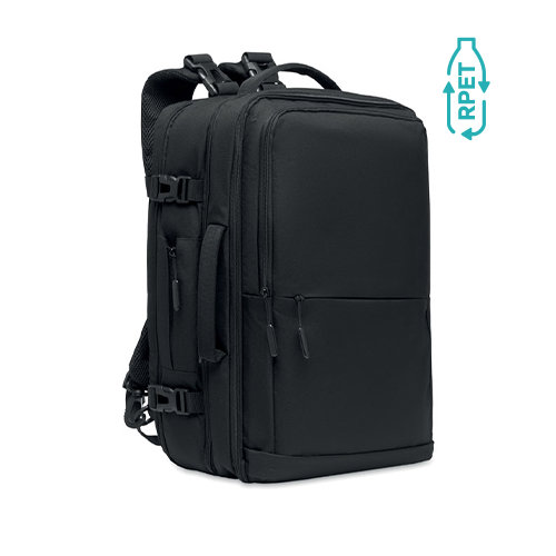 Zaino da viaggio in poliestere 600D RPET con diversi scomparti 33X18X48CM