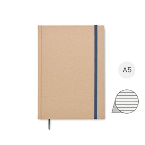 Block notes A5 pagine a righe e copertina rigida in carta riciclata prodotto in Europa