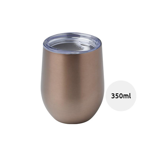Tazza termica con isolamento in rame certificato RCS in confezione regalo in cartone riciclato da 350ml