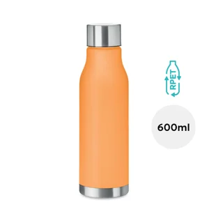 Borraccia in RPET da 600ml con finitura gommata 