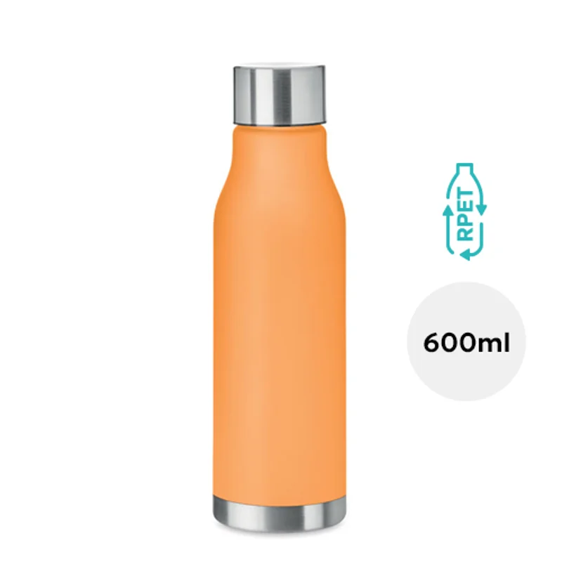 Borraccia in RPET da 600ml con finitura gommata 