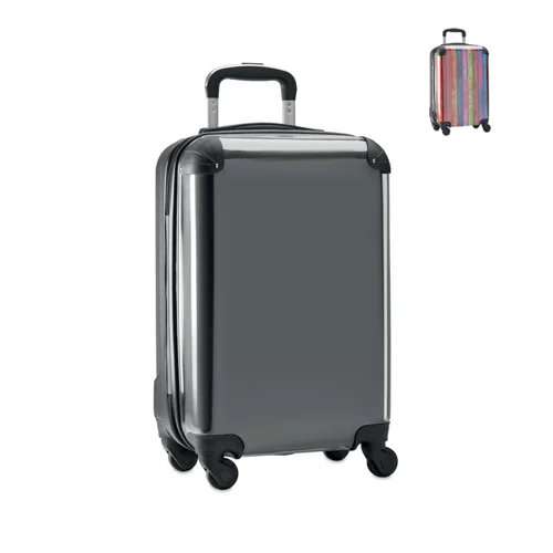 Trolley in ABS e PC  con parte frontale totalment epersonalizzabile 35X22X57CM