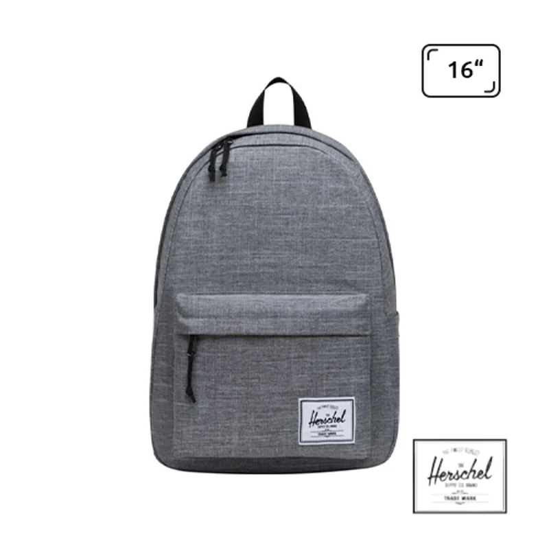 Zaino porta pc da 16" a marchio Herschel Classic in tessuto sostenibile con ampia tasca frontale e separata per le borracce
