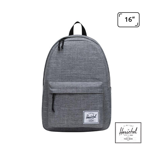 Zaino porta pc da 16" a marchio Herschel Classic in tessuto sostenibile con ampia tasca frontale e separata per le borracce