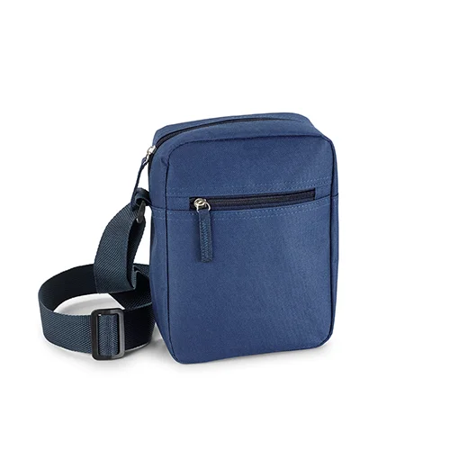 Borsa a tracolla in poliestere 600D con tasca frontale e zip 18x22x7cm