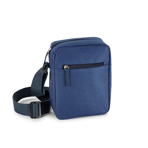 Borsa a tracolla in poliestere 600D con tasca frontale e zip 18x22x7cm