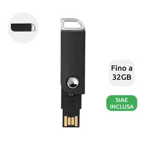 Chiavetta USB in plastica con meccanismo a scatto da 1GB a 32GB