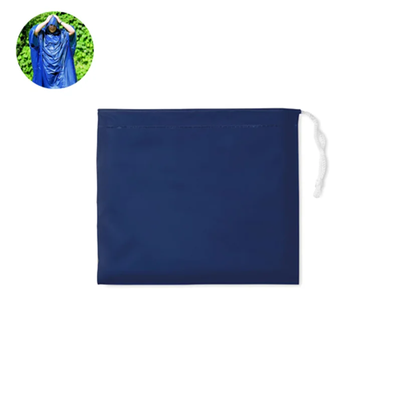 Impermeabile in plastica richiudibile con cappuccio 
