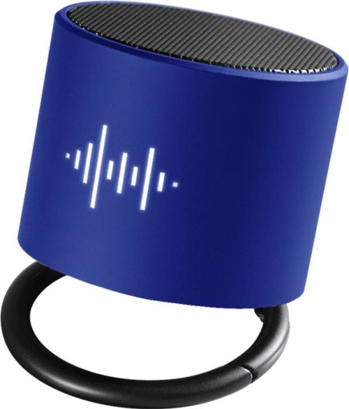 Cassa Wireless SCX Design in ABS e metallo con personalizzazione luminosa e base ad anello