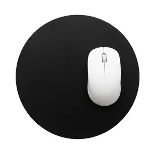 Mouse pad rotondo con base in gomma ideale per stampa in sublimazione