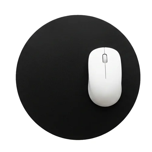 Mouse pad rotondo con base in gomma ideale per stampa in sublimazione