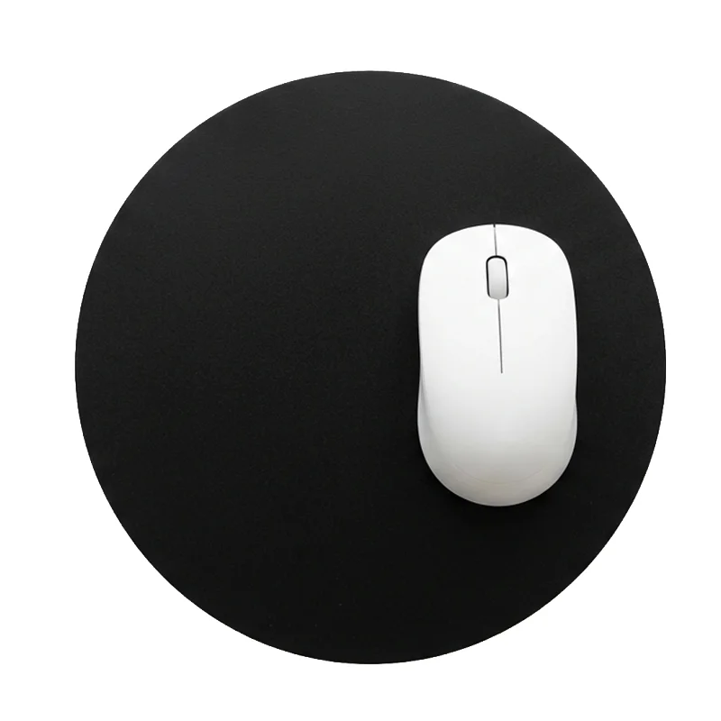 Mouse pad rotondo con base in gomma ideale per stampa in sublimazione
