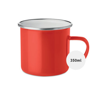 Tazza vintage in metallo smaltato 350ml
