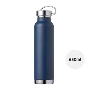 Borraccia termica in acciaio inossidabile a doppia parete con isolamento in rame 650ml