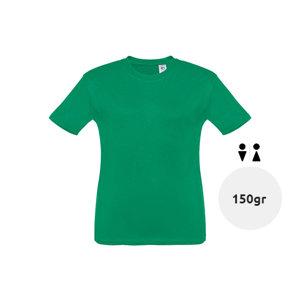 T-shirt da bambino unisex colori assortiti a girocollo taglio regolare 100% cotone 150gr