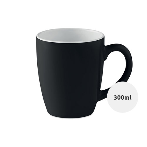 Tazza in ceramica colorata con parete interna bianca 300ml