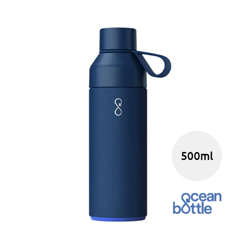 Borraccia Ocean Bottle in acciaio inox e plastica riciclata con isolamento sottovuoto da 500ml
