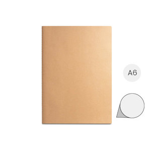 Block note A6 con copertina in cartoncino 250gr a 80 pagine lisce in carta riciclata