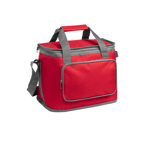 Borsa termica in poliestere con imbottitura in PEVA e tracolla regolabile 310×245×200mm