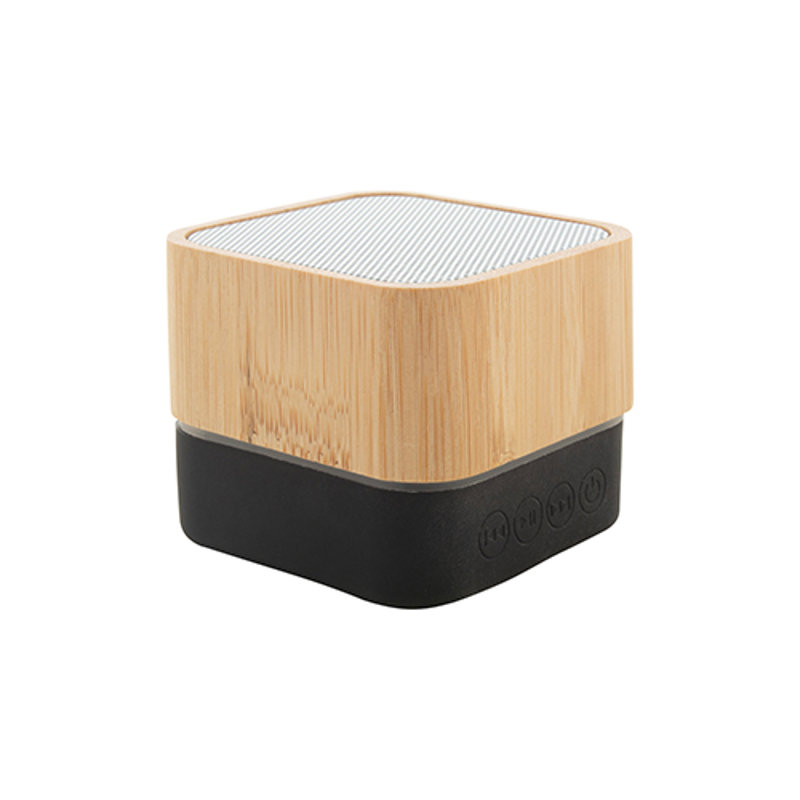 Cassa Bluetooth in bambù e gomma con batteria ricaricabile