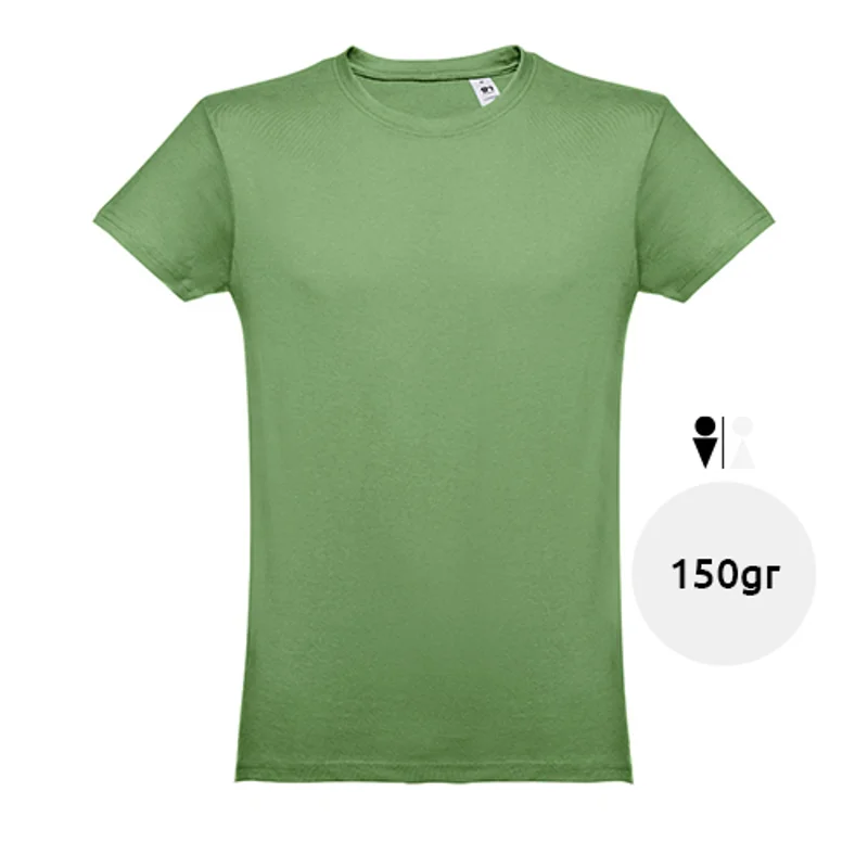 T-shirt da uomo colori assortiti a girocollo taglio regolare 100% cotone 150gr